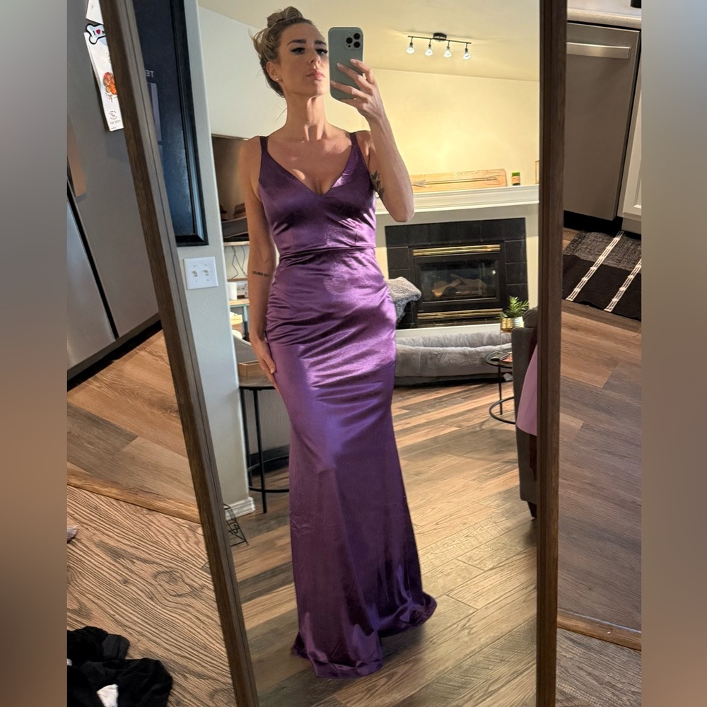 Lulu's Radiant Purple Prom Dress